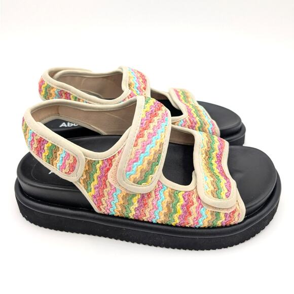 ABound Chance Platform Sandal Women's Yellow Clover Multi Size US6M - Picture 3 of 10